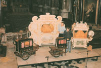 Concert d'orgues de barbarie en l'église St Merri à Paris
